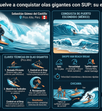 Sebastián Gómez vuelve a conquistar olas gigantes con SUP Sebastián Gómez vuelve a conquistar olas gigantes con SUP