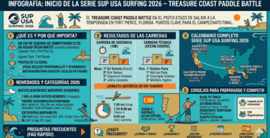 Treasure Coast Paddle Battle inaugura la Serie de Carreras SUP USA Surfing 2026 Treasure Coast Paddle Battle inaugura la Serie de Carreras SUP USA Surfing 2026